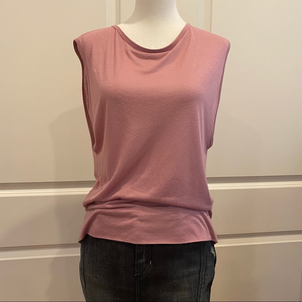 HELMUT LANG soft pink sleeveless top
